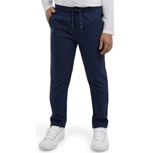 NWT Weatherproof Boys Navy Blue Commuter Cargo Pants SZ M 10/12 Stretch Tapered